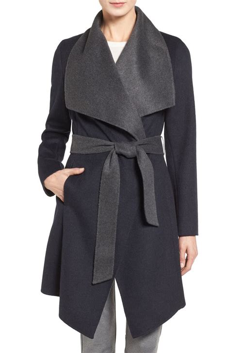 michael michael kors double face wool blend wrap coat|MICHAEL Michael Kors Wool Blend Wrap Coat .